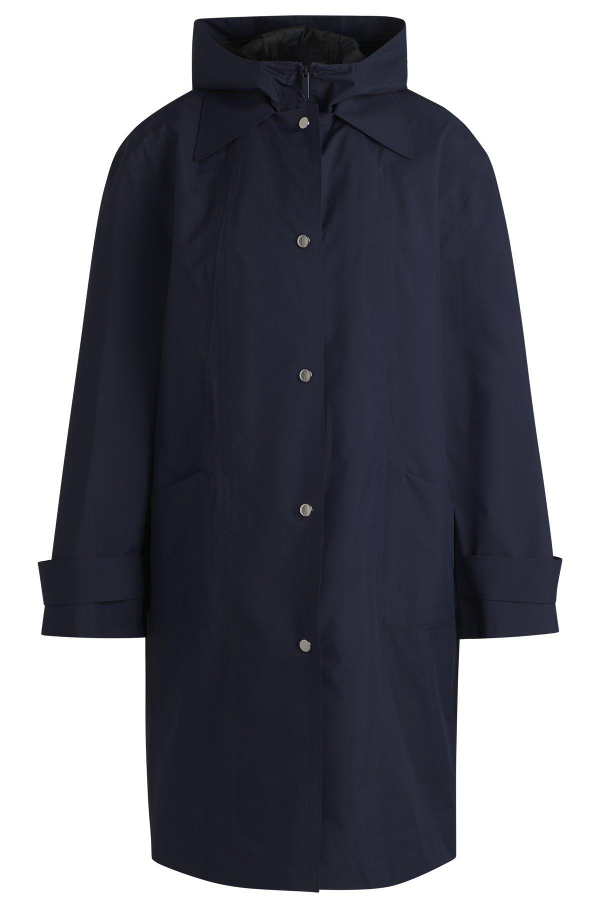 BOSS - Water-repellent jacket with detachable fleece inner - Dark Blue Product Image