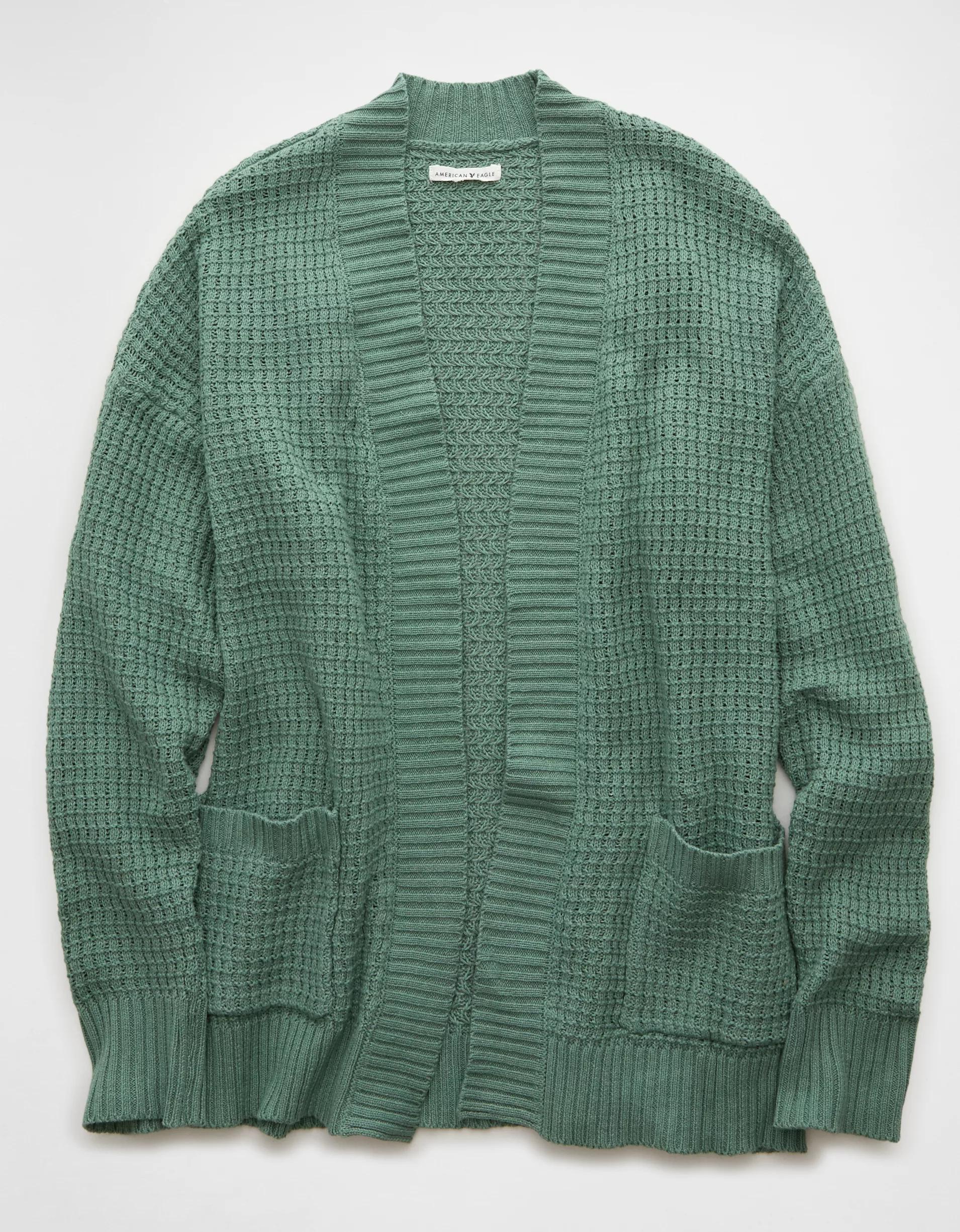 AE Open Knit Cardigan Product Image