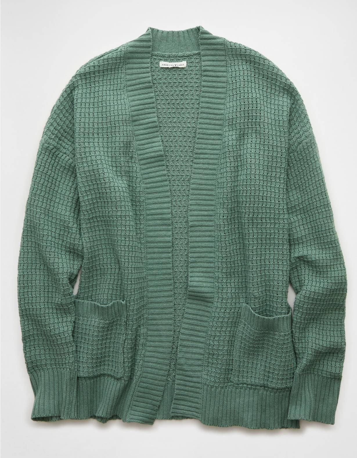 AE Open Knit Cardigan Product Image