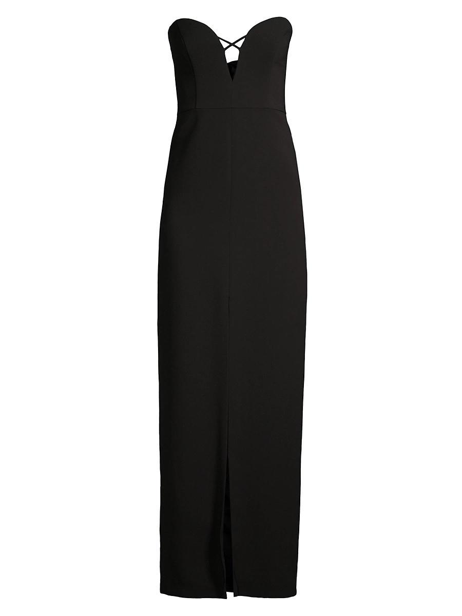 Womens Sweetheart Twill Column Gown Product Image