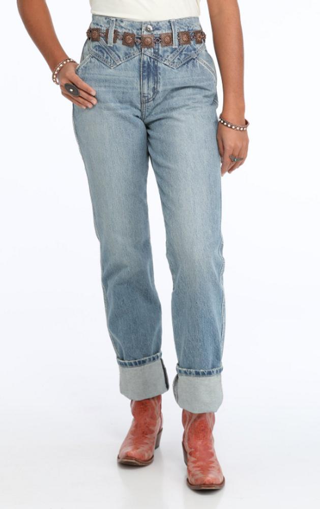Cruel Denim® Ladies' Quinn Bareback Light Stone Tapered Jeans Product Image