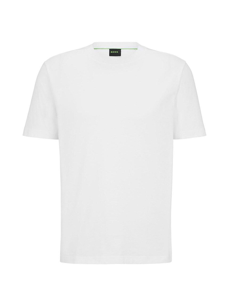 Mens Cotton-Jersey T-Shirt With Printed Logo Product Image