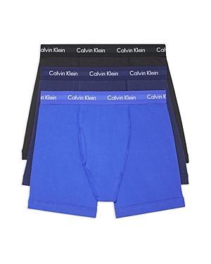 Men's Calvin Klein 3-pack Cotton Stretch Boxer Briefs, Size: Large, Black Product Image