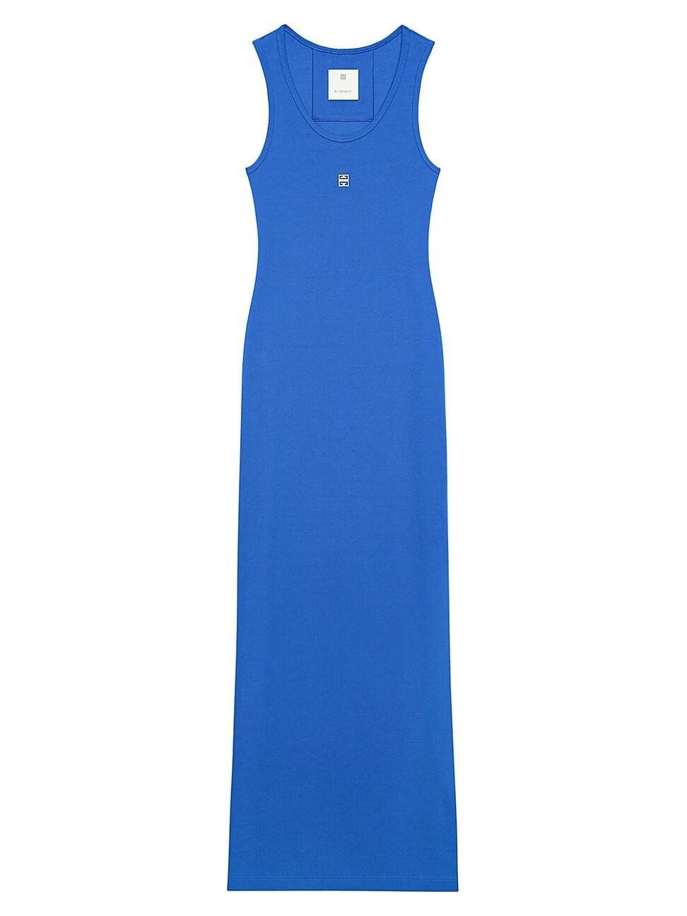 Womens Cotton-Silk Twill Tunic Midi Dress Product Image