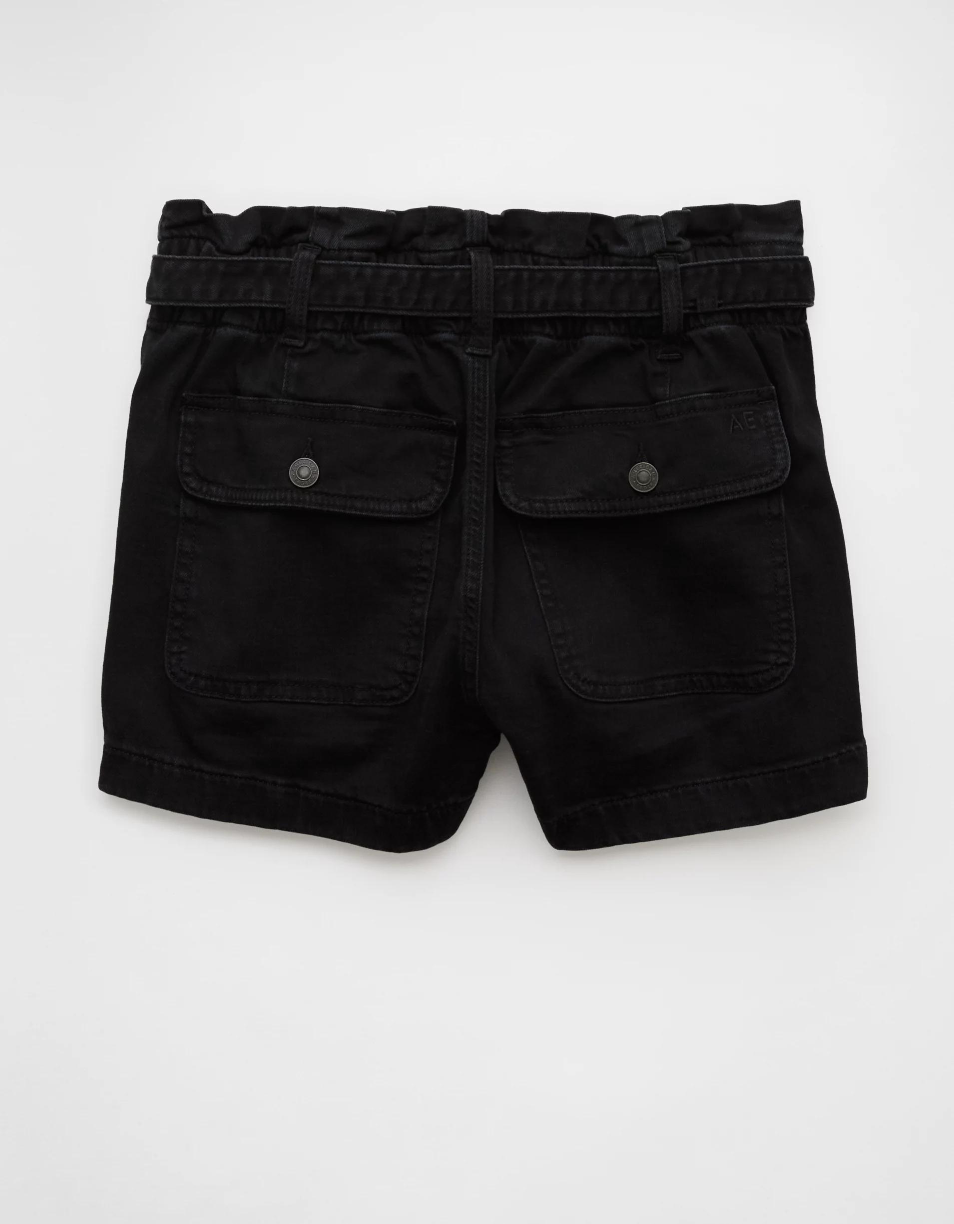 AE Stretch Paperbag Denim Mom Short Product Image