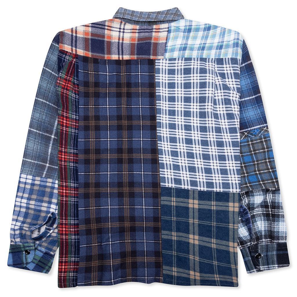 Straight Hem Flannel Shirt - Assorted Male Product Image
