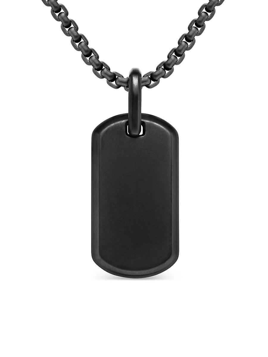 David Yurman Mens Chevron Tag Titanium, 35mm Product Image