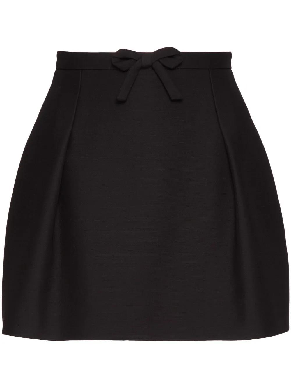 VALENTINO Crepe Couture Skirt Woman Black 46 Product Image