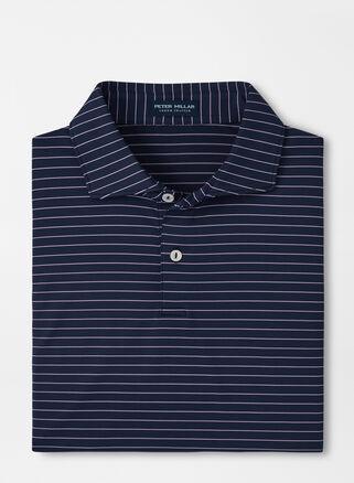 Men's Duet Stripe Performance Jersey Polo Shirt Product Image