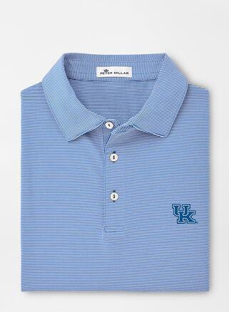 Peter Millar Mens Kentucky Jubilee Stripe Performance Polo | Color: Blue | Size: M | UK Product Image