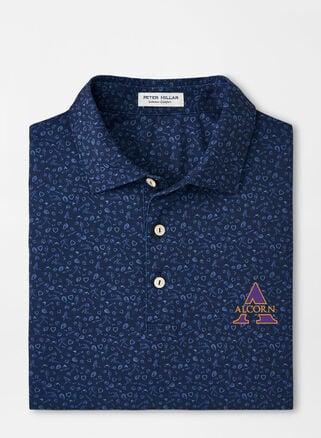 Peter Millar Mens Arizona State Tesseract Performance Jersey Polo | Color: Maroon | Size: XL Product Image
