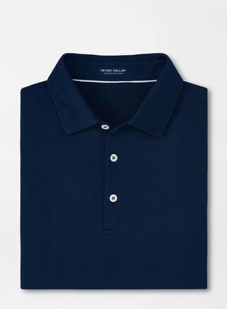 Peter Millar Mens Excursionist Flex Short Sleeve Polo | Color: Atlantic Blue | Size: M Product Image