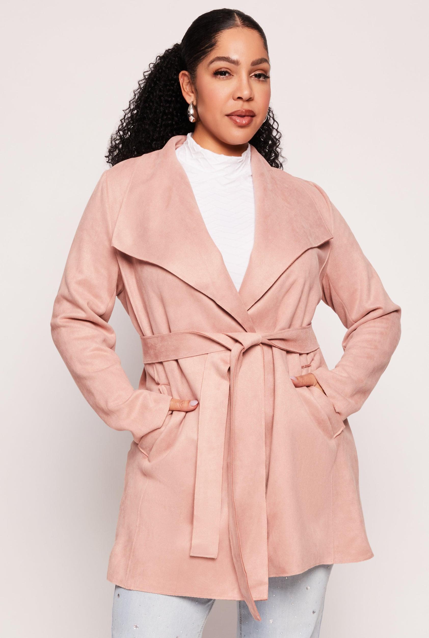 Womens Plus Size Haute Monde Wrap Coat Product Image