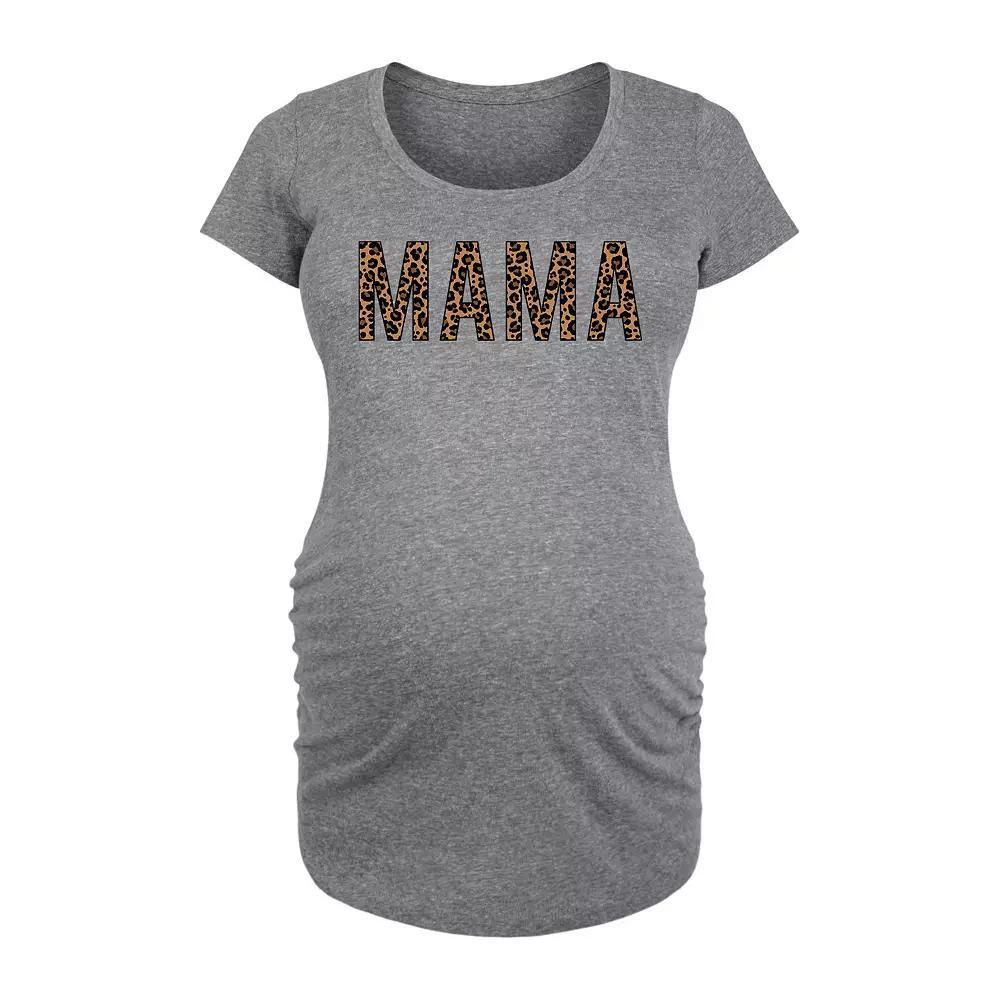 Maternity Mama Leopard Graphic Tee, Womens Product Image