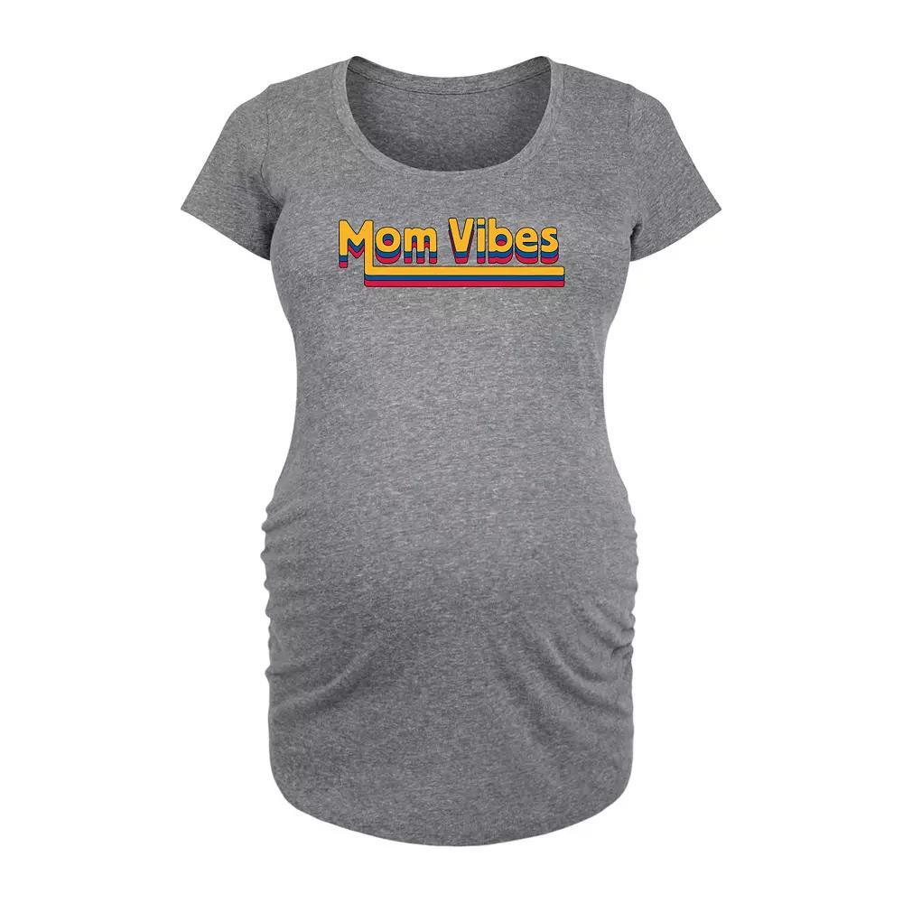 Maternity Ice Cream Pops Graphic Tee, Womens Grey Gray Product Image