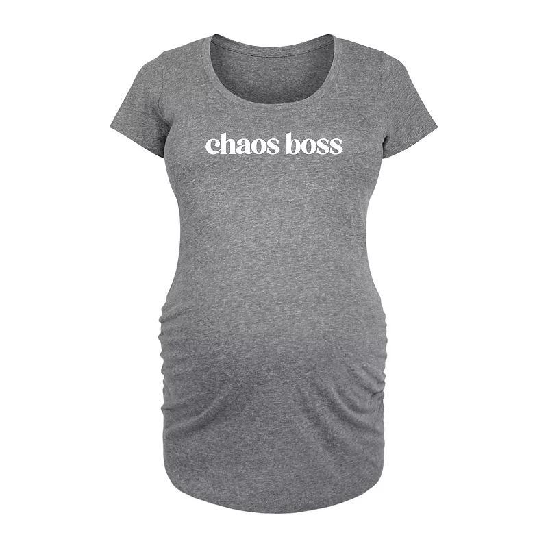 Maternity Ice Cream Pops Graphic Tee, Womens Grey Gray Product Image