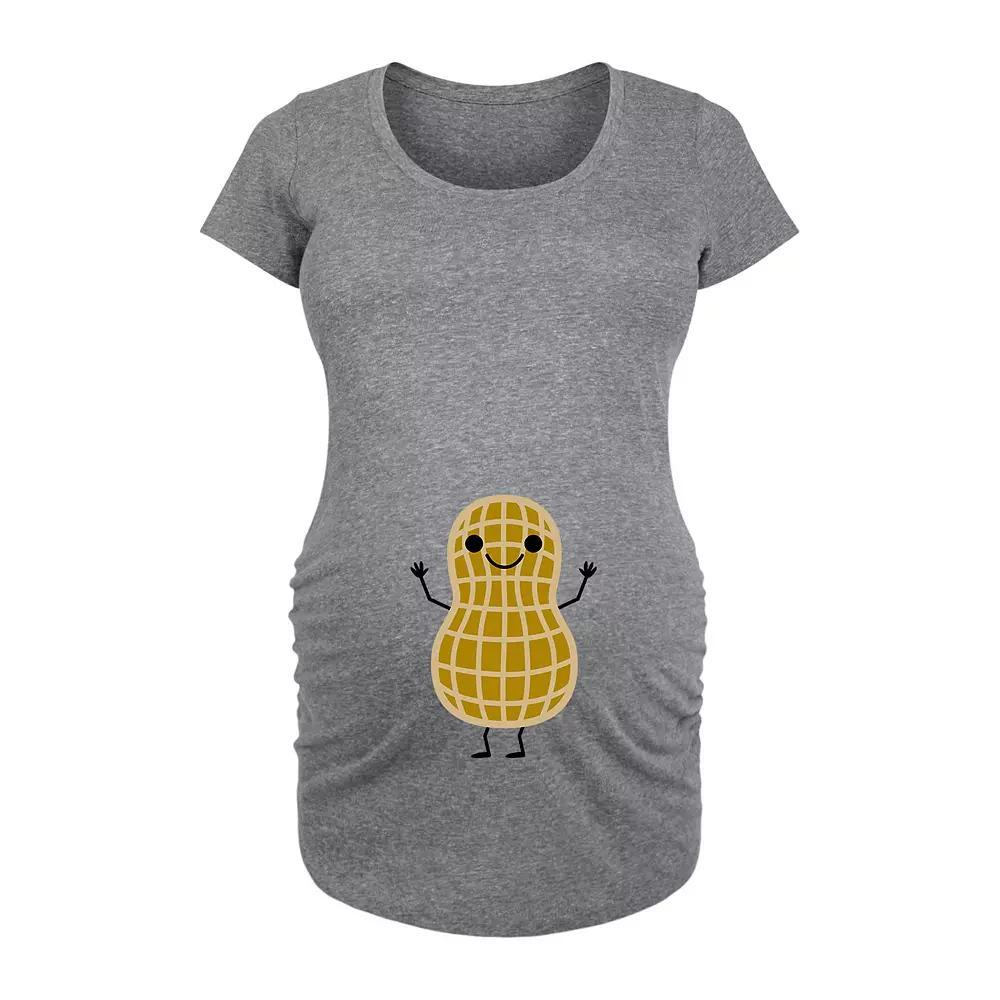 Maternity Peanuts Sleepy Snoopy Graphic Tee, Women's, Size: Medium-Mat, Grey Gray Product Image
