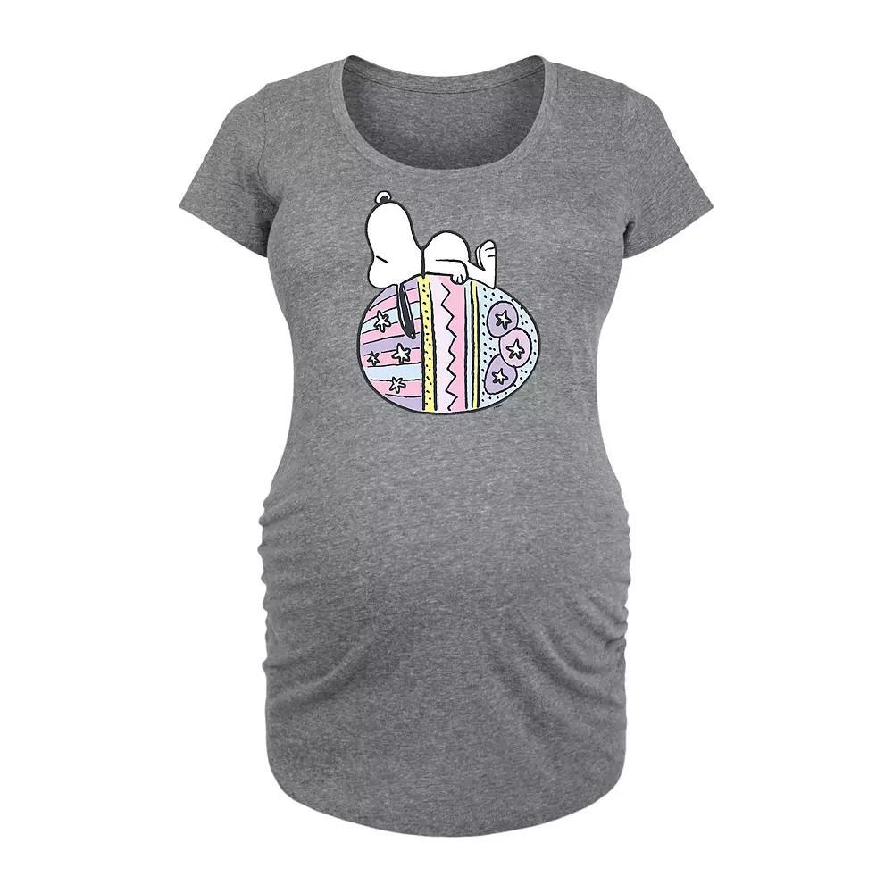 Disneys Winnie the Pooh Eeyore and Pooh Maternity Retro Graphic Tee, Womens Grey Gray Product Image