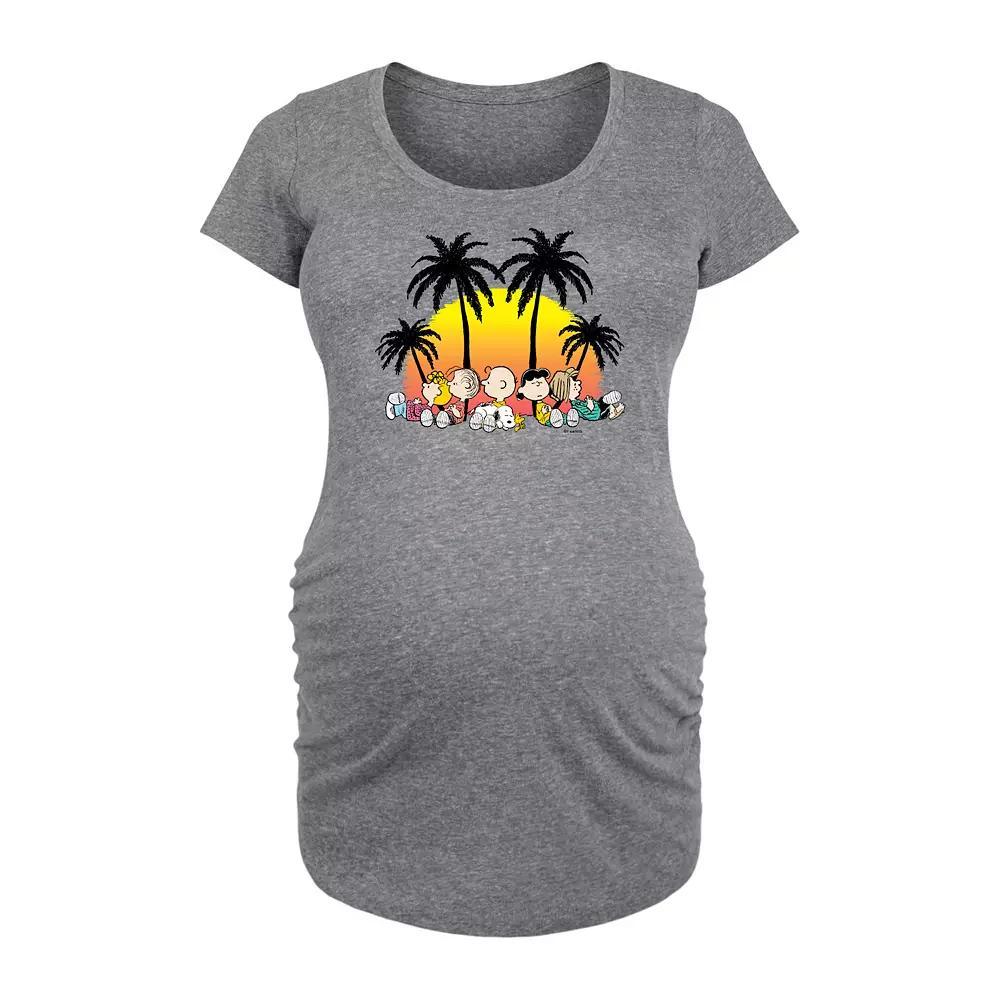 Disneys Mickey Mouse Maternity Too Cute To Pinch Graphic Tee, Womens Grey Gray Product Image