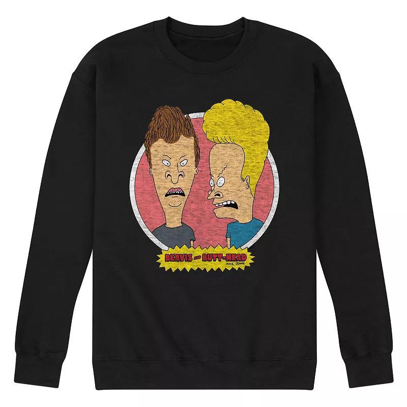 Mens Beavis And Butthead 30th Sweatshirt Blue Product Image