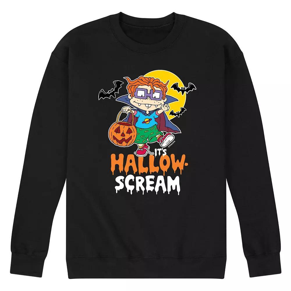 Men's Rugrats Its Hallow Scream Long Sleeve Graphic Tee, Size: Large, Black Product Image