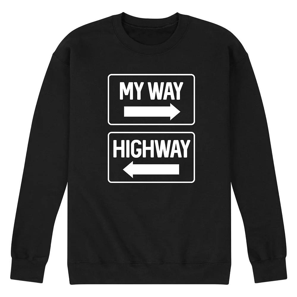 Mens School Of Rock Dewey Finn Pose Fleece Sweatshirt Blue Product Image
