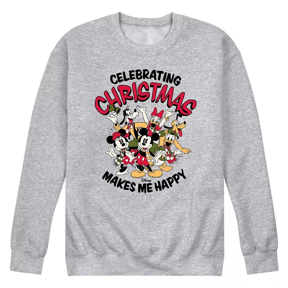 Disney's Men's Celebrating Christmas Fleece, Size: XXL, Gray Product Image