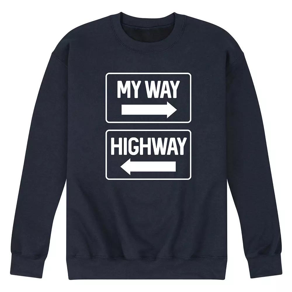 Mens School Of Rock Dewey Finn Pose Fleece Sweatshirt Blue Product Image