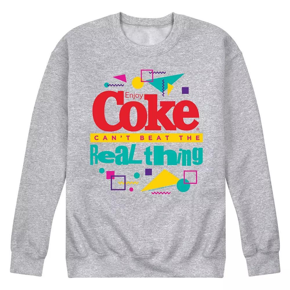 Mens Licensed Character CocaCola Cant Beat the Real Thing Graphic Sweatshirt Product Image