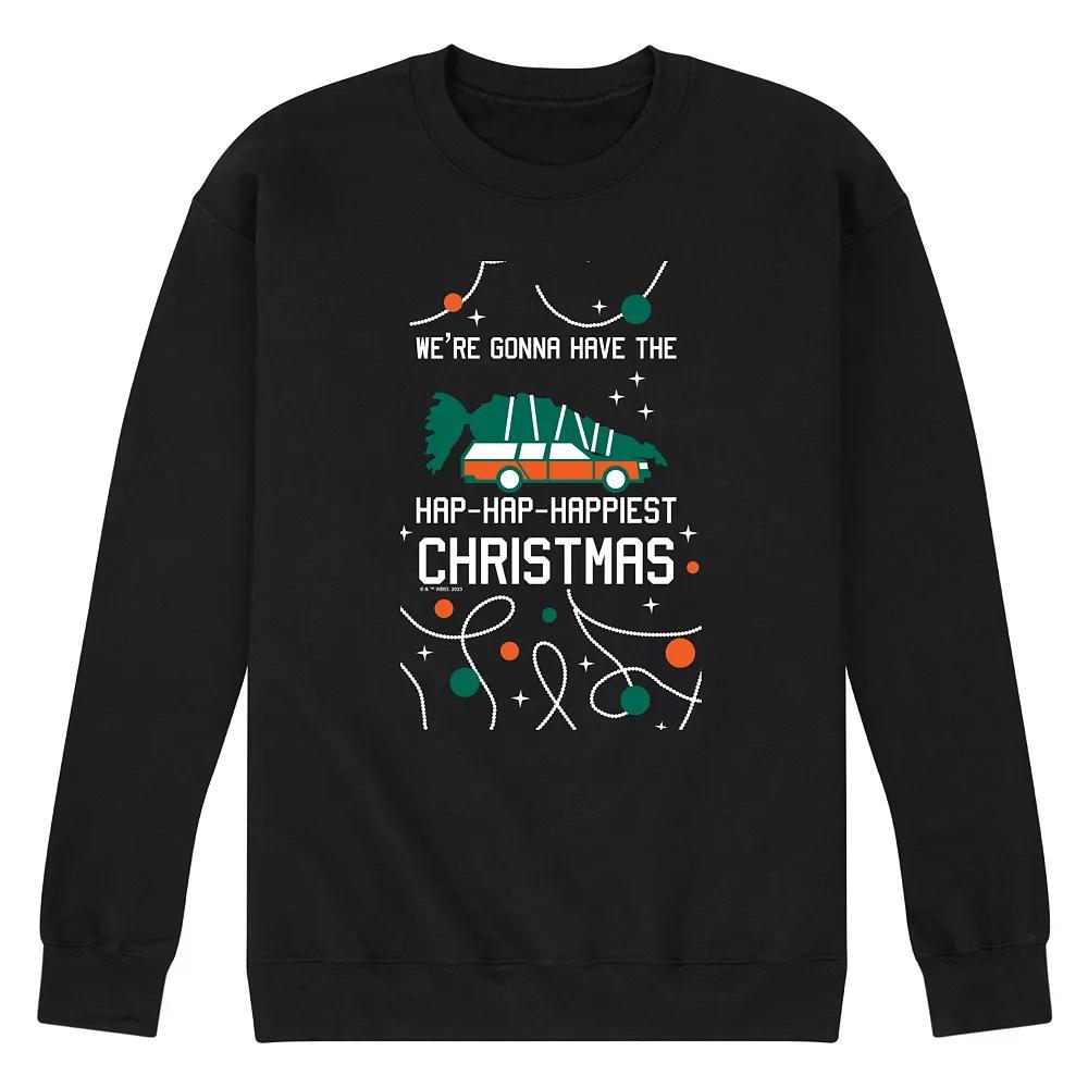 Mens Guitar Diagram Graphic Fleece Sweatshirt Blue Product Image
