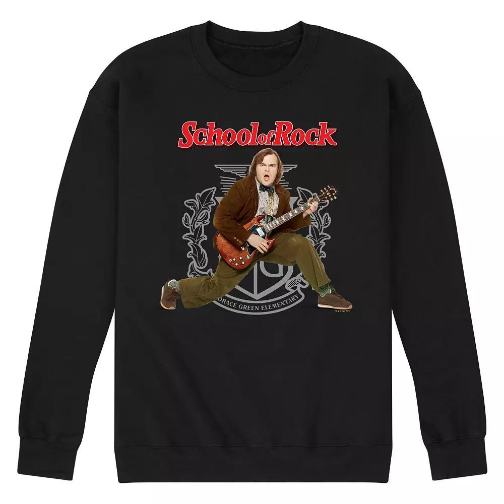 Mens School Of Rock Dewey Finn Pose Fleece Sweatshirt Blue Product Image
