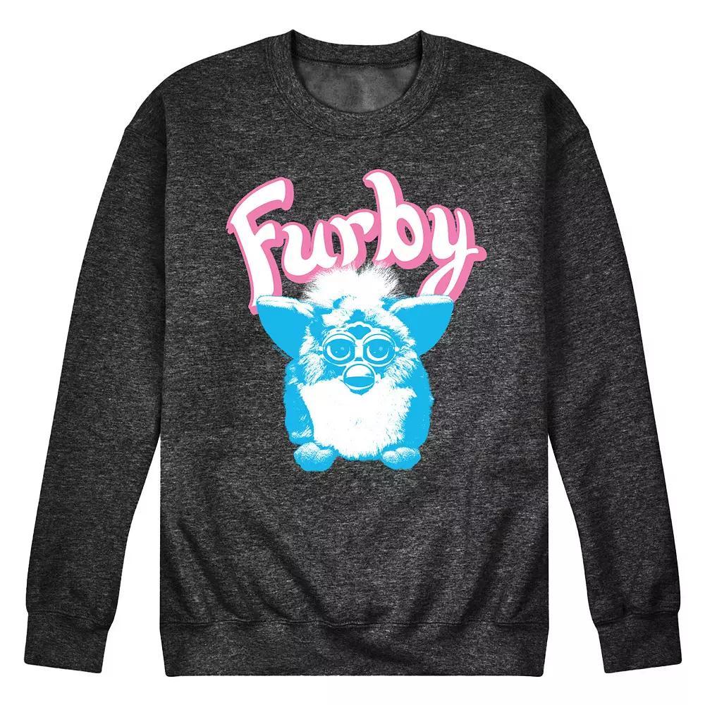 Mens Furby Logo Fleece Sweatshirt Heather Grey Product Image