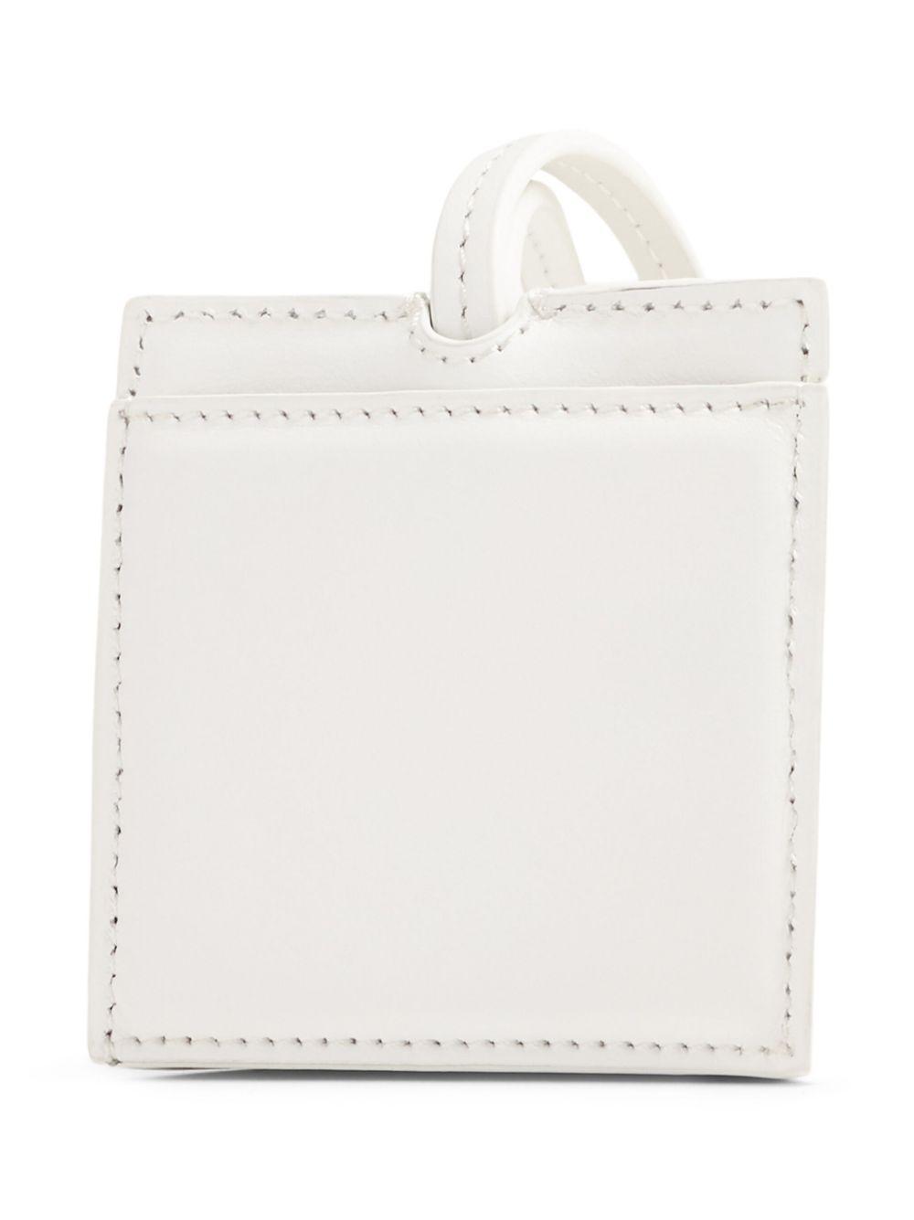 JACQUEMUS Le Porte Cle Bagage Key Holder In White Product Image