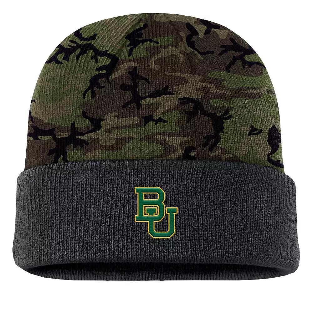 Mens Nike Camo Baylor Bears Military Appreciation Cuffed Knit Hat Product Image