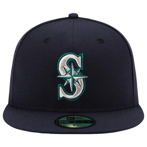 Men's New Era Navy Seattle Mariners Authentic Collection On Field 59FIFTY Fitted Hat, Size: 6 7/8, Blue Product Image