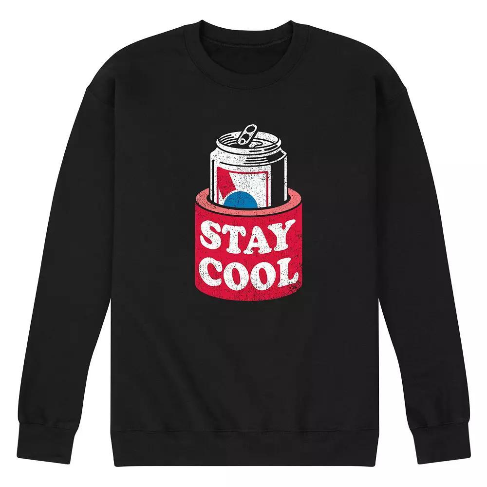 Mens Stay Cool Beer Can Sweatshirt Blue Product Image