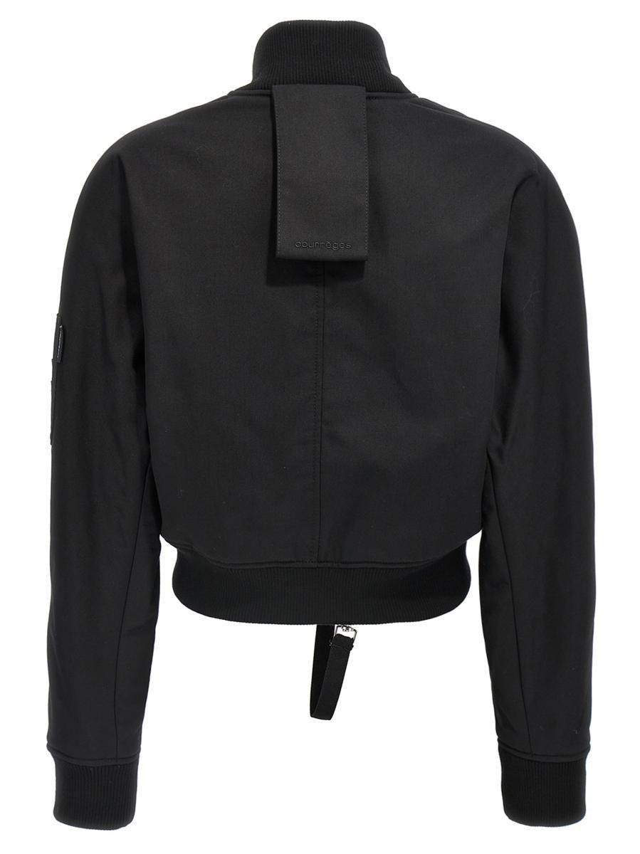 COURRÈGES Scuba Bomber Jacket In Black Product Image