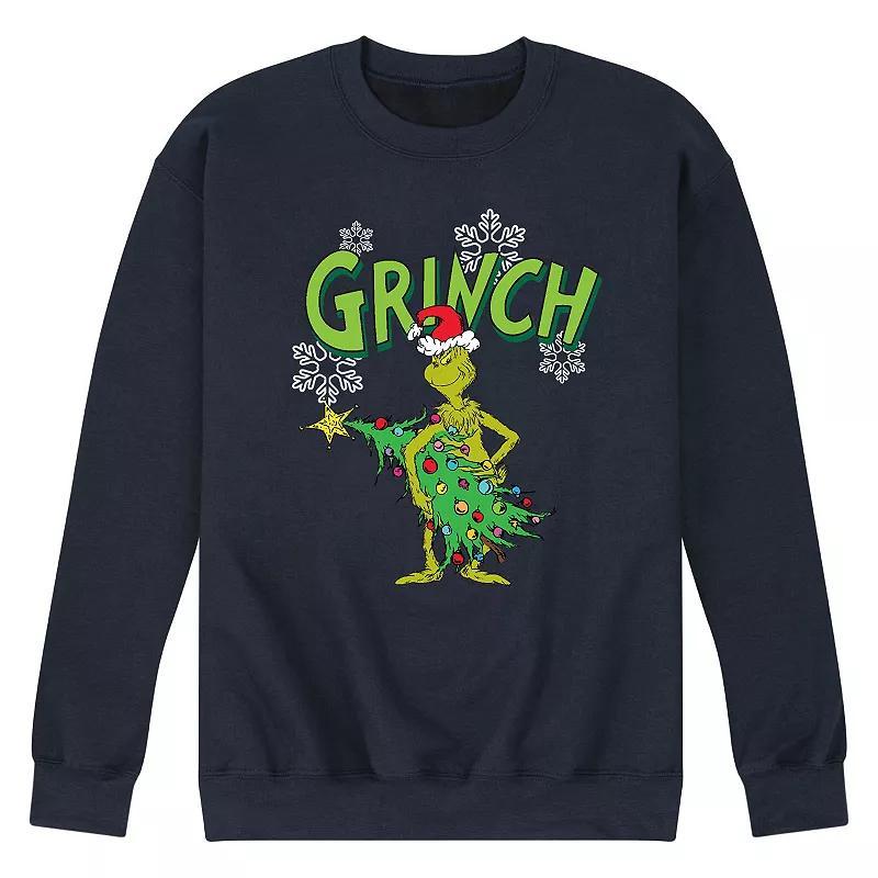 Men's Dr. Seuss The Grinch Sweatshirt, Size: Medium, Blue Product Image