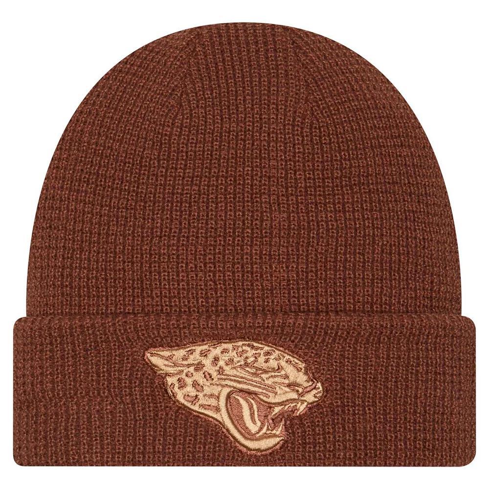Mens New Era Jacksonville Jaguars Tiramasu Waffle Cuffed Knit Hat Product Image