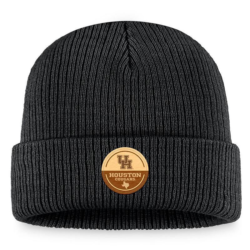 Men's Top of the World Black Houston Cougars Elijah Cuffed Knit Hat, Hou Black Product Image