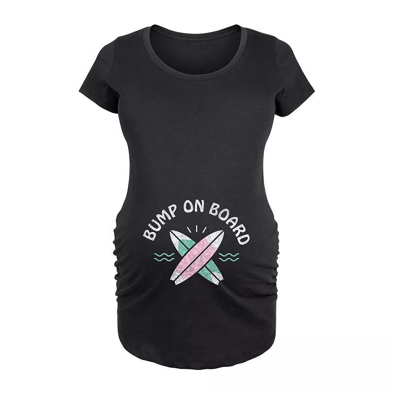 Maternity Bump On Board Surf Graphic Tee, Womens Product Image
