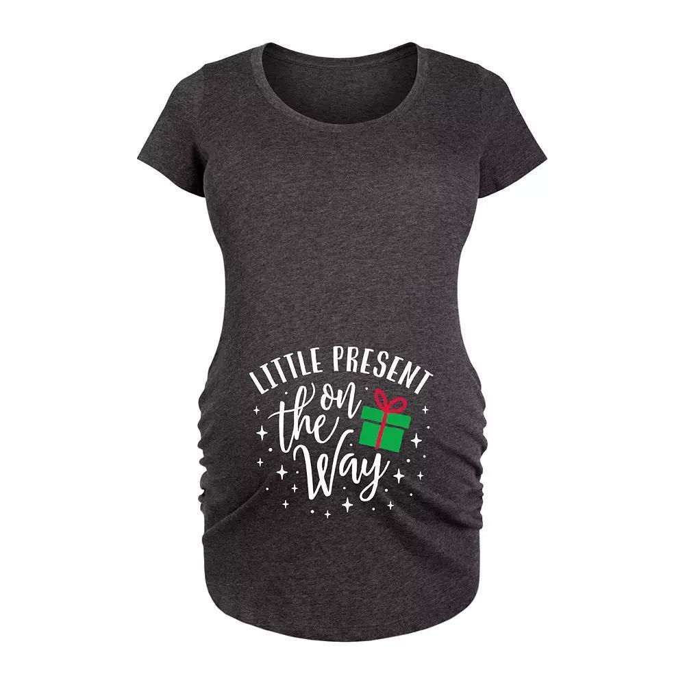 Maternity Future Tax Deduction Graphic Tee, Womens Heather Grey Product Image