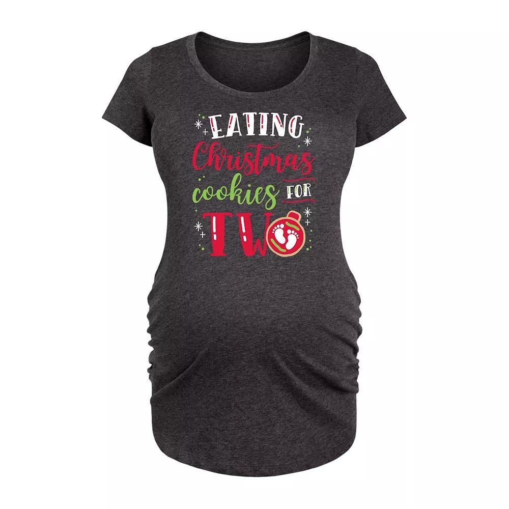 Maternity Be Kind Colorful Letters Graphic Tee, Womens Heather Grey Product Image