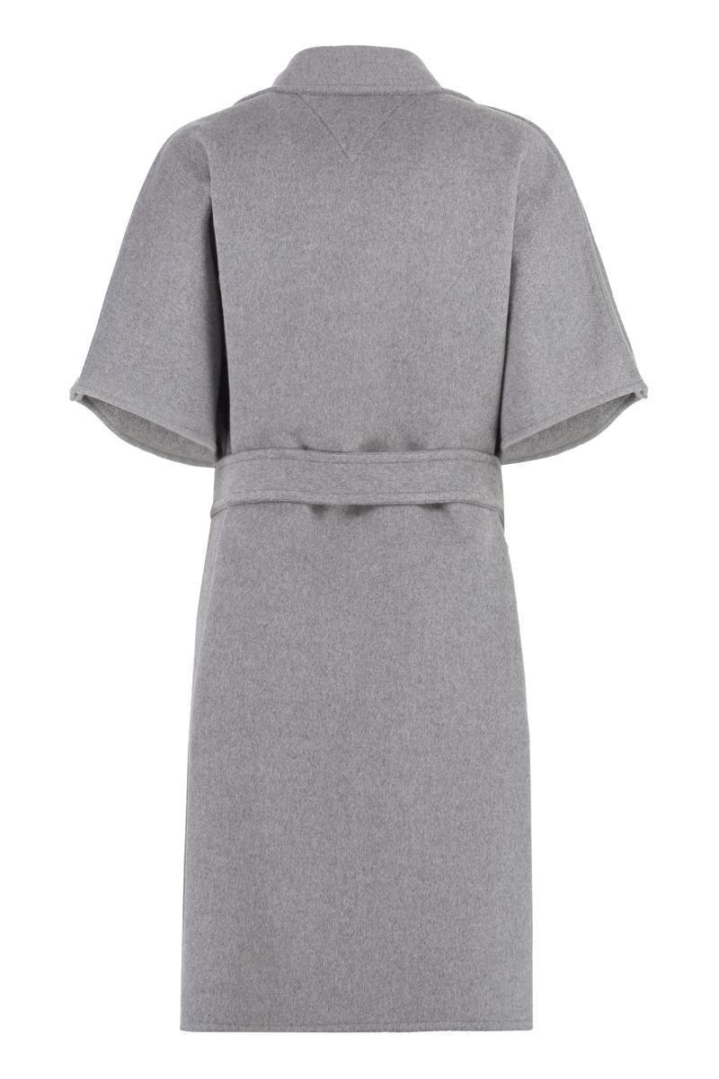 BOTTEGA VENETA Wool And Cashmere Coat In Grey Product Image