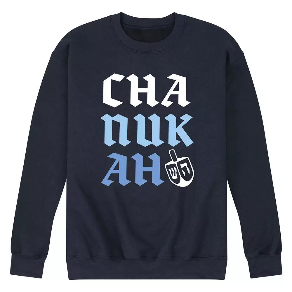 Mens Chanukah Stacked Sweatshirt Blue Product Image