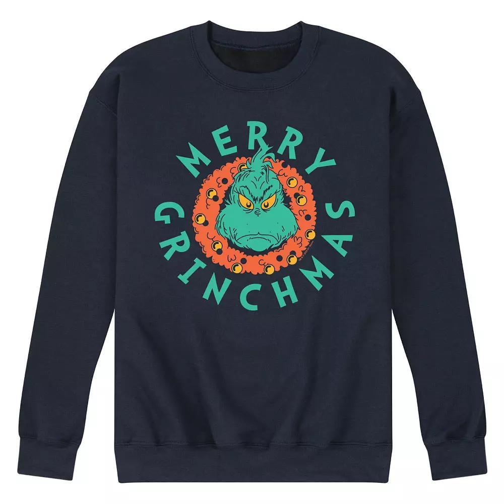 Mens Dad Facts Graphic Fleece Sweatshirt Blue Product Image