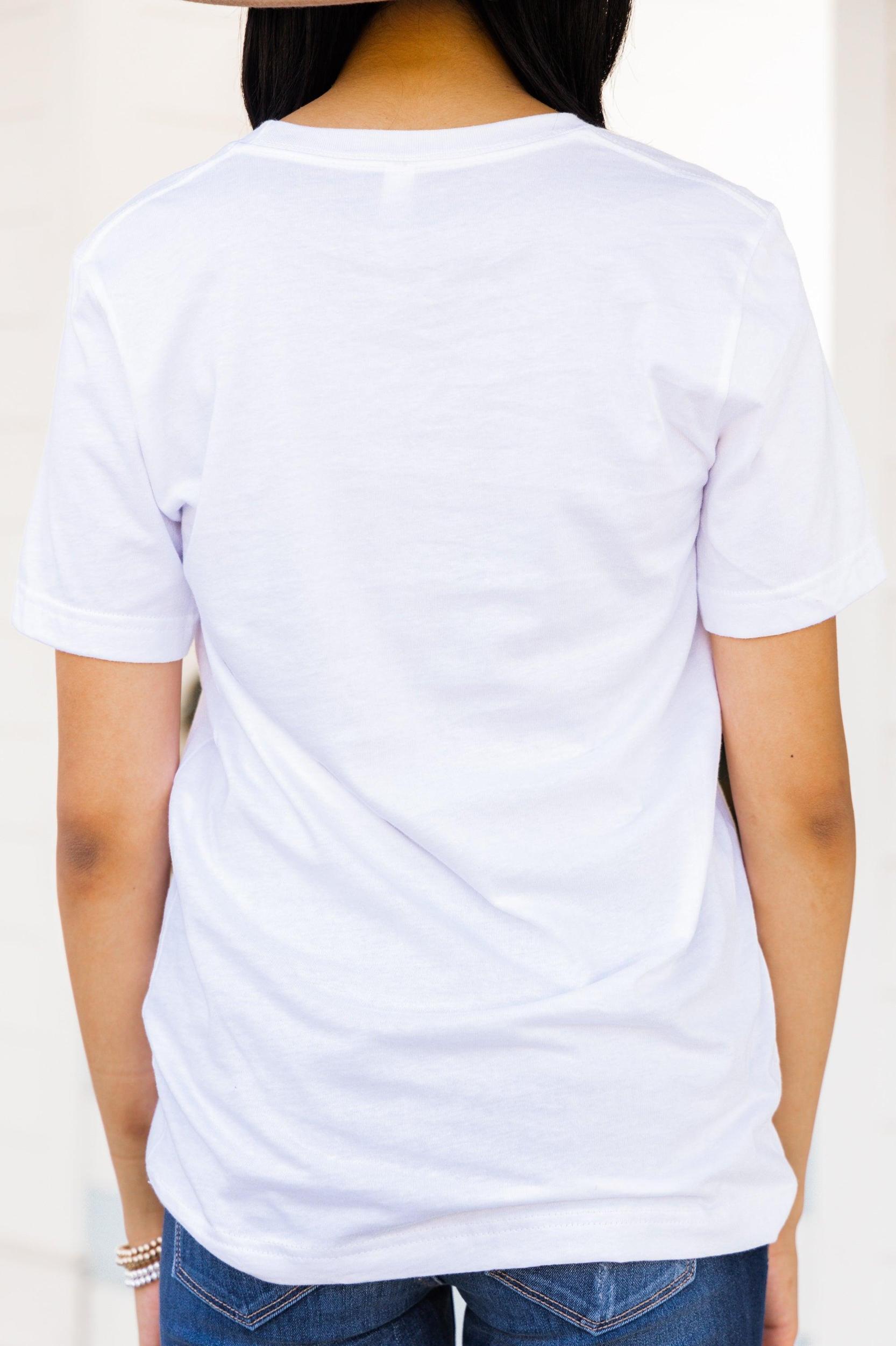 So Thankful White Graphic Tee Female Product Image