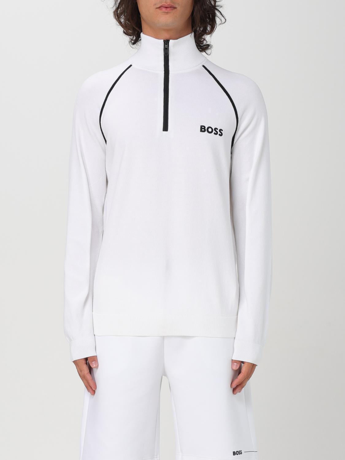 HUGO BOSS Hydro-x-fa24 Sweatshirt With Half Zip In White Product Image