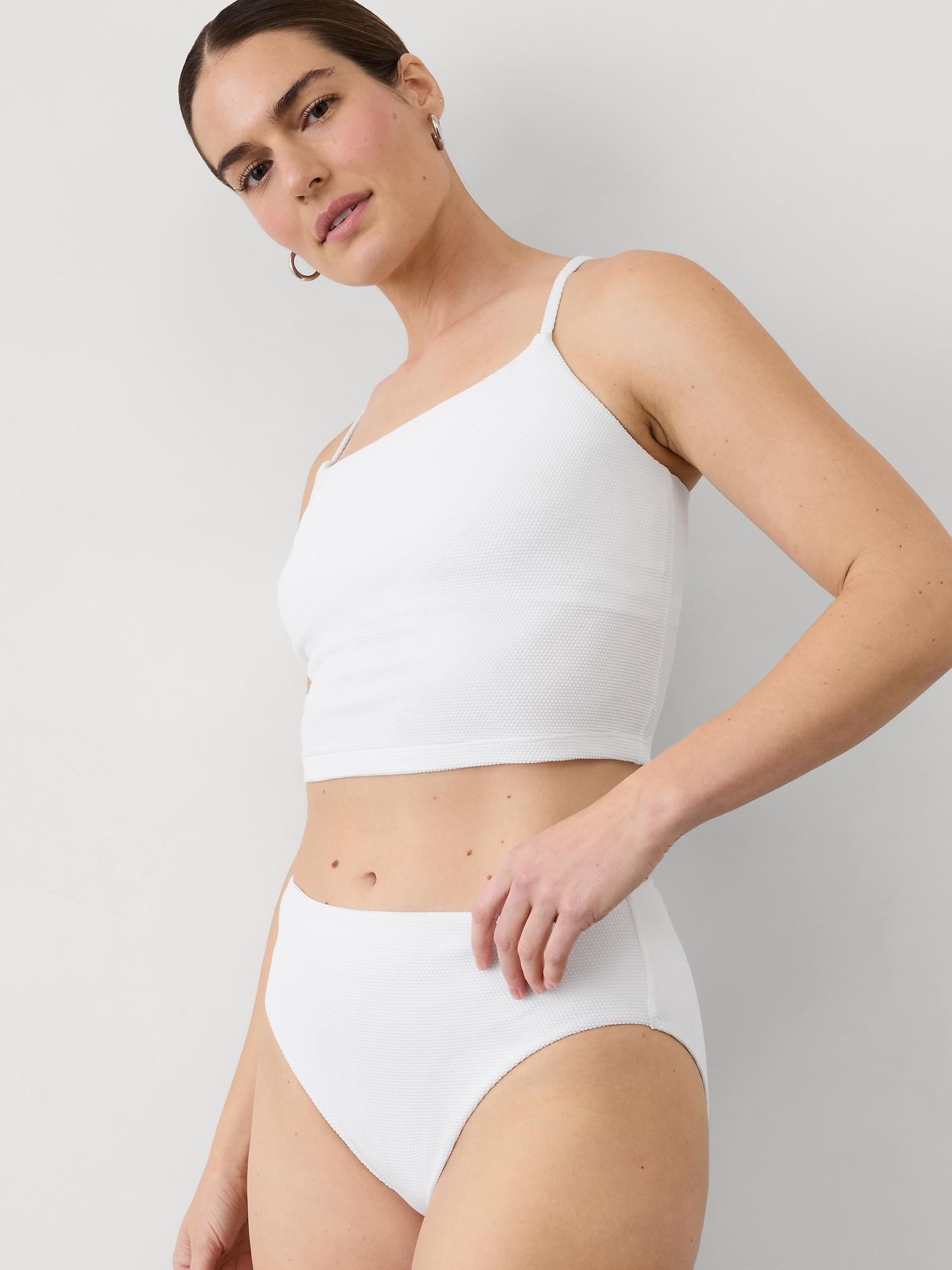 High Waist Pique Swim Bottom Product Image