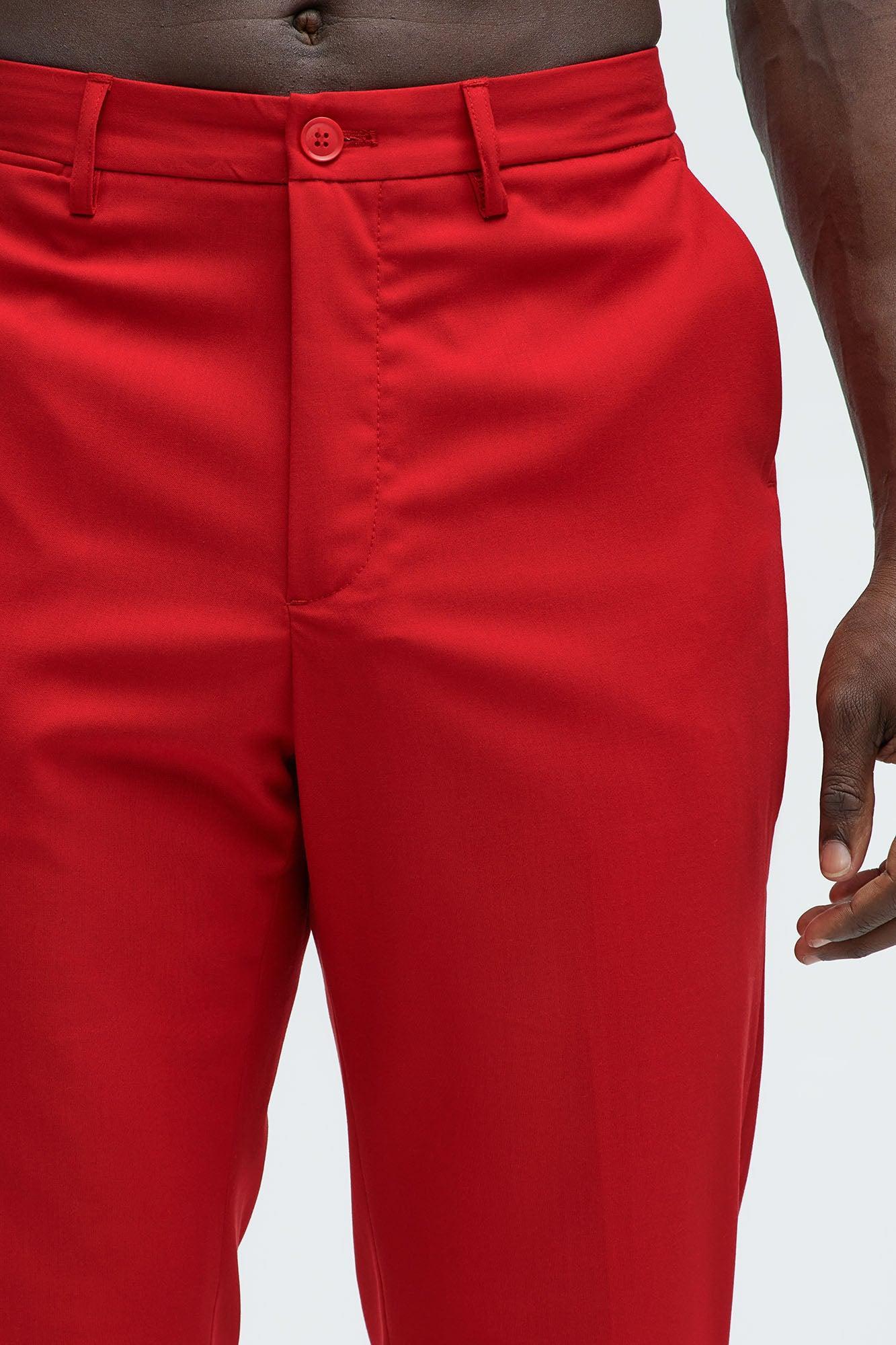 The Modern Stretch Slim Trouser - Red Product Image
